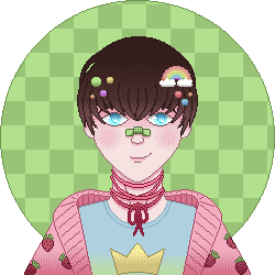 a prince with a cute, pastel decora style