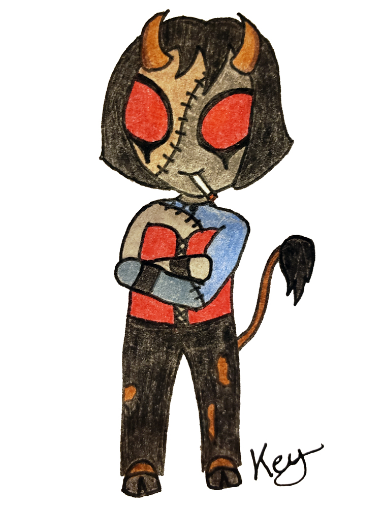 a chibi of the weird alien creature I created years ago