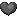 black floating heart