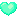 teal floating heart
