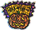 'holo' Halloween sticker
