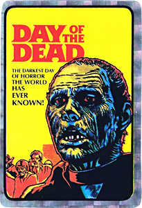 large sticker featuring the movie Day of the Dead
