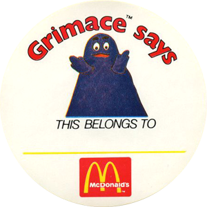Grimace sticker