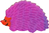 pink hedgehog sticker