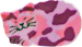 shiny pink calico cat sticker