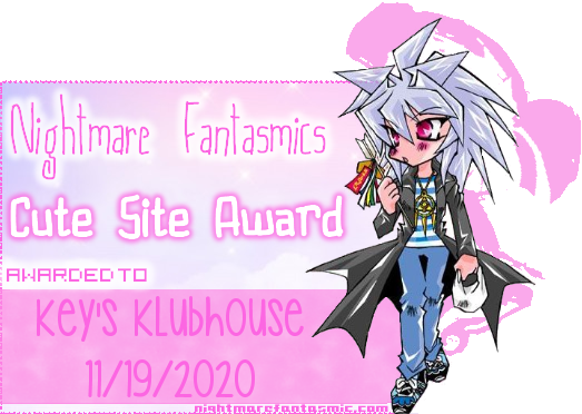 Cute Site Award from Nightmare Fantasmic