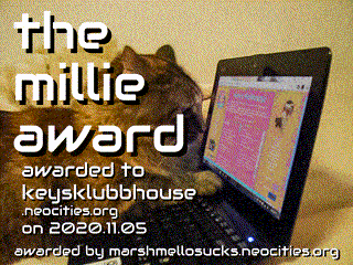 The Millie Award from Marshmallow Sucks