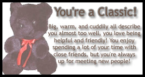 I am a classic teddy bear!