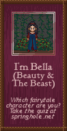 I'm Bella from Beauty & The Beast!
