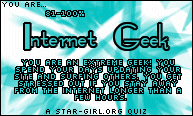 I am 81-100% Internet Geek!