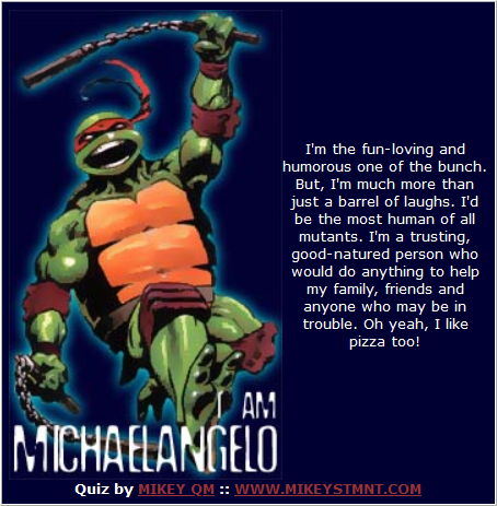 I am Michelangelo!