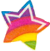 Lisa Frank: rainbow star