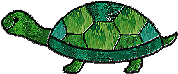 Stained glass turtle