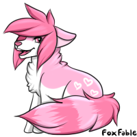 a pink and heart-themed sparkledog